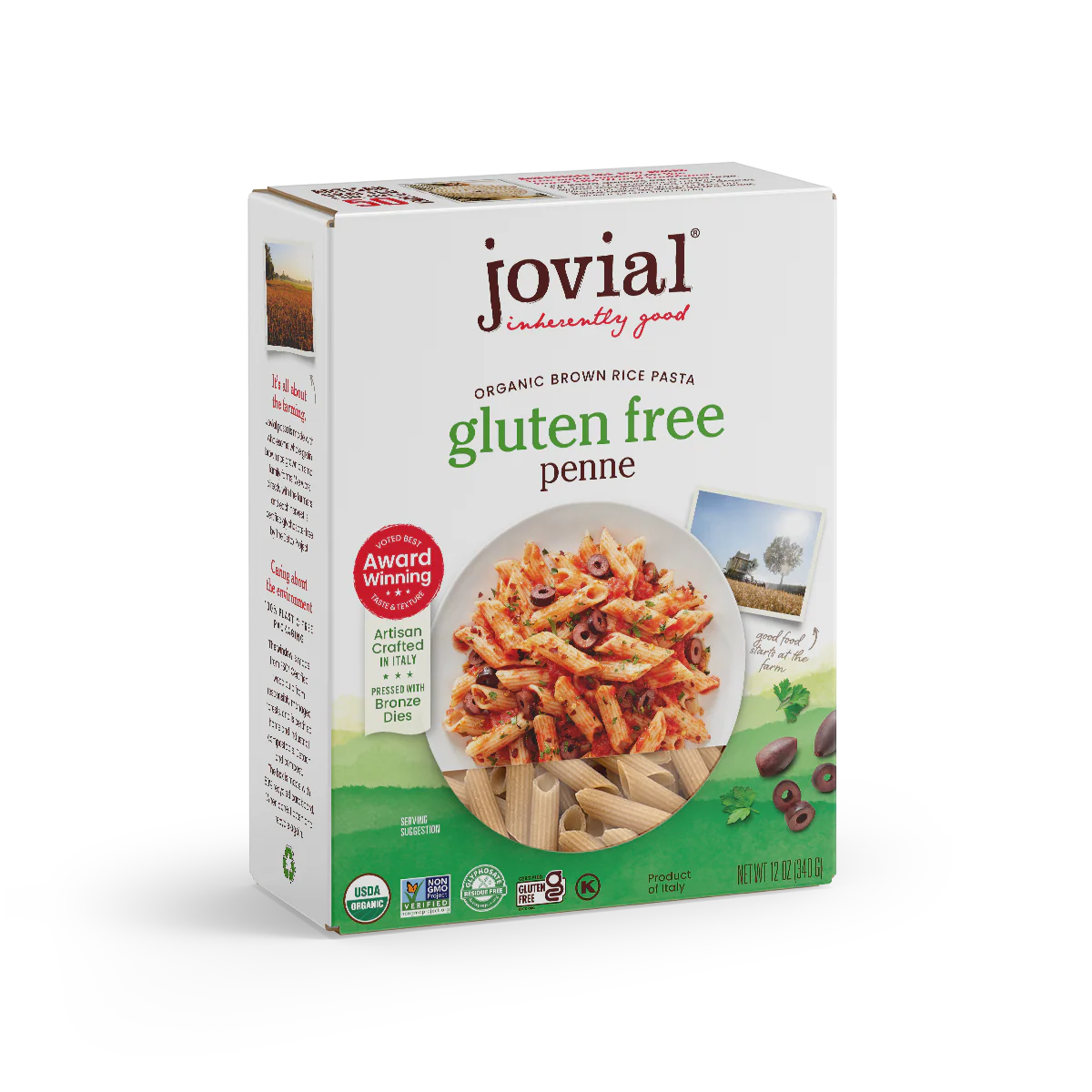 Organic Gluten Free Brown Rice Penne Rigate
